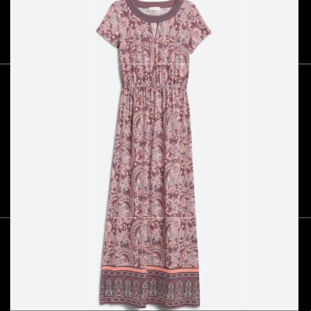 Magnolia Grace Harlynn Jersey Maxi Dress Pink - S